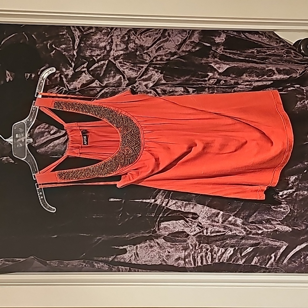 Apt 9 Orange Tank Top Size Small -never worn